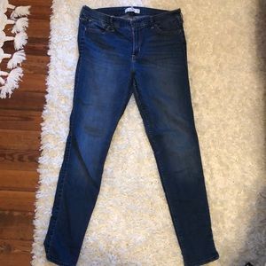 Hollister blue skinny jeans